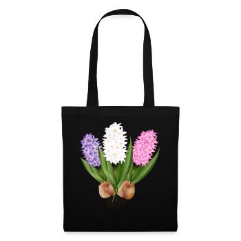 Hand-drawn hyacinths - Tote Bag - black - Front
