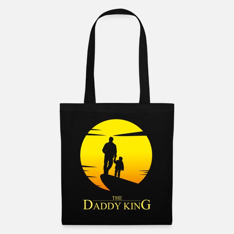 The Daddy King - Daddy Parodie Humor - Stoffbeutel - Schwarz