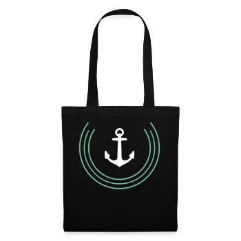 L’ancre dans la vie - Sac en tissu - noir - Devant