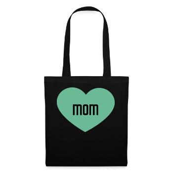 Le meilleur est la maman - Sac en tissu - noir - Devant