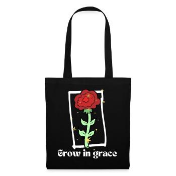 Grandir dans la grâce – Christian - Sac en tissu - noir - Devant