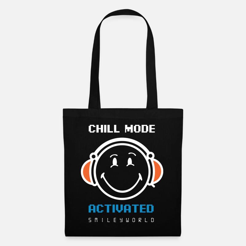 SmileyWorld Chill Mode Activated - Sac en tissu - noir
