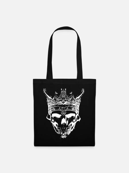 König der Toten Geister Totenkopf - Stoffbeutel - Schwarz