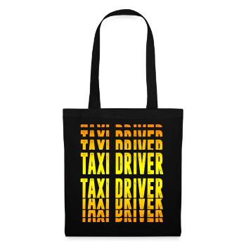 Design de chauffeur de taxi - Sac en tissu - noir - Devant