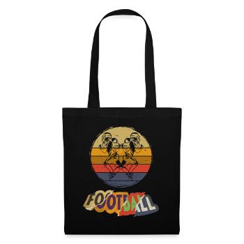 Joueur de football américain Vintage Retro USA Sport - Sac en tissu - noir - Devant