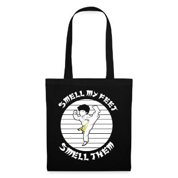 Karaté sentir mes pieds les sentir art martial rétro - Sac en tissu - noir - Devant