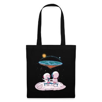 The earth is flat - Tote Bag - black - Front
