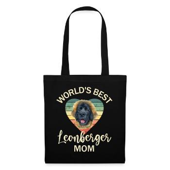 Chien Leonberger - Sac en tissu - noir - Devant
