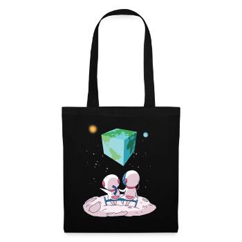 The earth is a cube - Tote Bag - black - Front