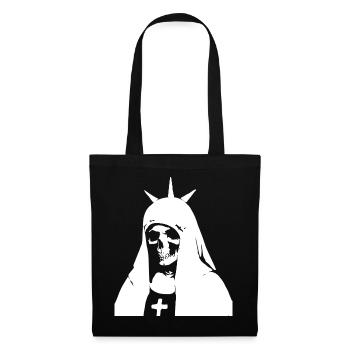 Élégance surnaturelle dans Horror Nun, Satanic et - Sac en tissu - noir - Devant