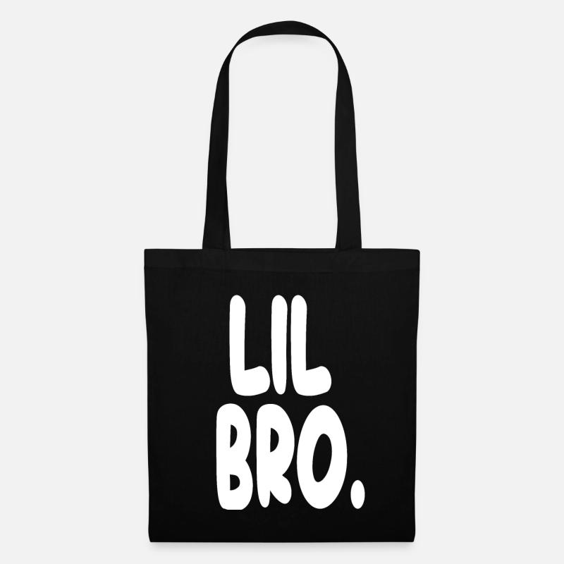 Lil Bro Statement-T-Shirt - Stoffbeutel - Schwarz