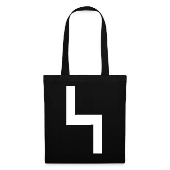 Forme inspirée du jeu des années 80 - Sac en tissu - noir - Devant
