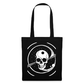 Horreur Crâne Crâne Art Crâne Gothique Heavy Metal - Sac en tissu - noir - Devant