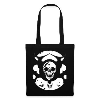 Horreur Crâne Crâne Art Crâne Gothique Heavy Metal - Sac en tissu - noir - Devant