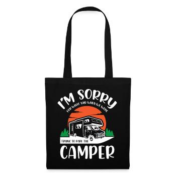 Life Camper Camping - Stoffbeutel - Schwarz - Vorne