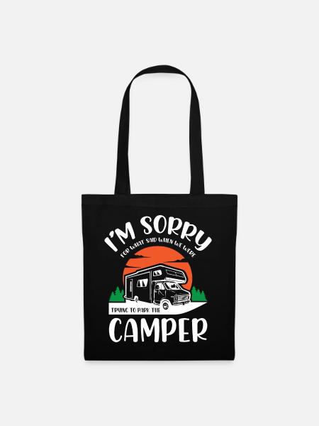 Life Camper Camping - Tote Bag - black