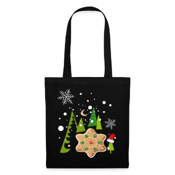 Advent, gingerbread, biscuits - Tote Bag - black - Front