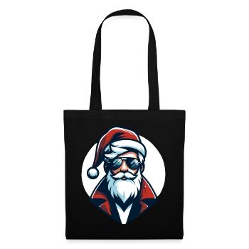 Hipster Santa Claus - Christmas Chic - Tote Bag - black - Front