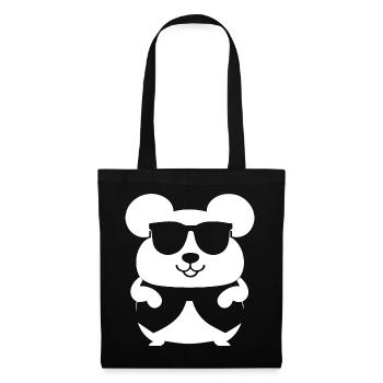 Funny Hamster with Sunglasses Hamsters - Tote Bag - black - Front