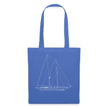 Classic Sailing Yacht Hand Drawn Drawing - Tote Bag - light blue - Front