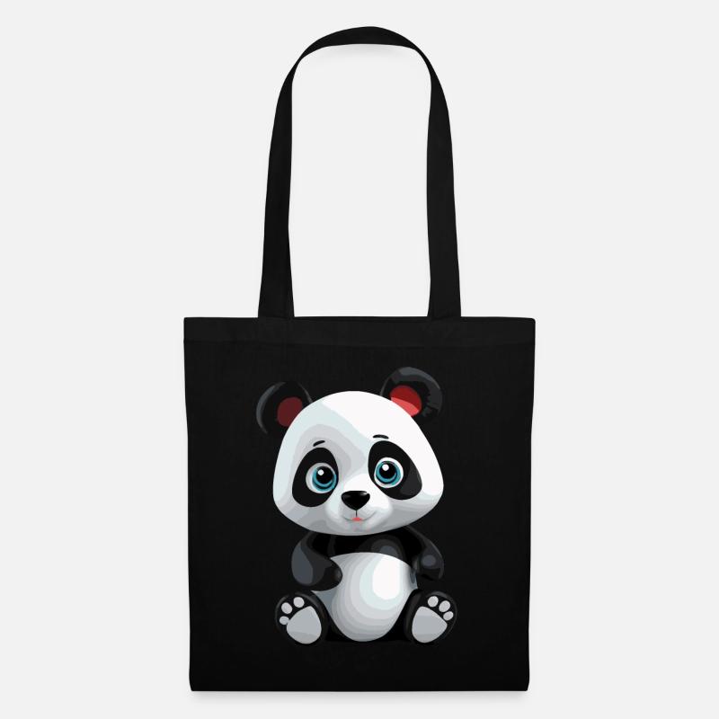 Panda - Tote Bag - black