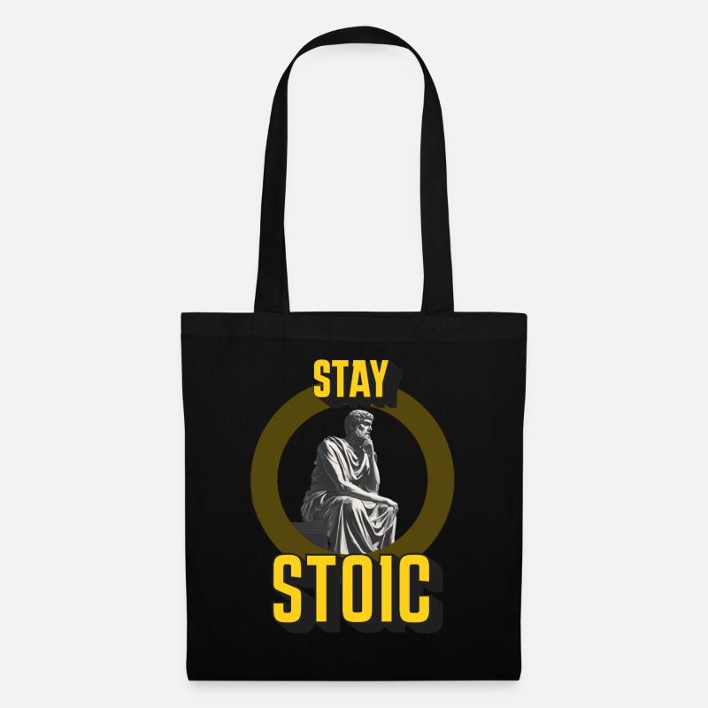 Stay Stoic - Stoffbeutel - Schwarz