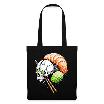 Sushi Skull // Totenkopf Sushi // Wasabi FS0125 - Sac en tissu - noir - Devant