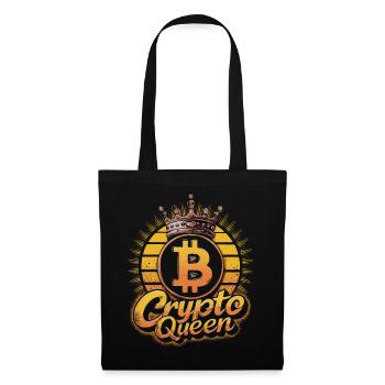 Crypto Queen Cryptocurrency CryptoFashion - Tote Bag - black - Front