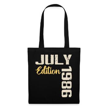 July 1986 Birthday Shirt July 1986 - Tote Bag - black - Front