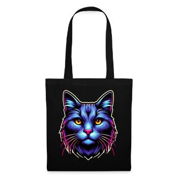 Chat - Sac en tissu - noir - Devant