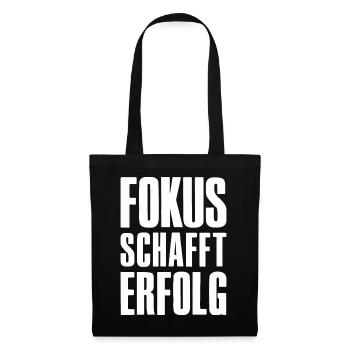 Erfolg Spruch für Gründer Unternehmer Startup - Stoffbeutel - Schwarz - Vorne