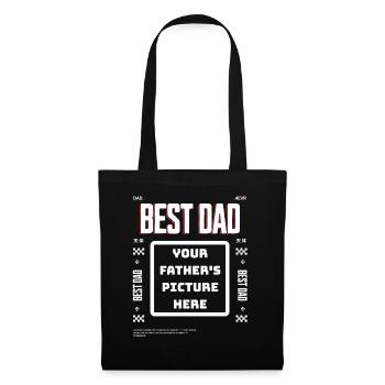 Best Dad for ever - customisable - Tote Bag - black - Front