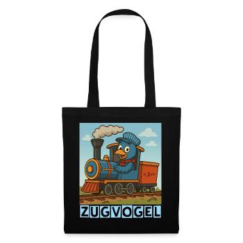 Zugvogel by Rico Beck - Stoffbeutel - Schwarz - Vorne