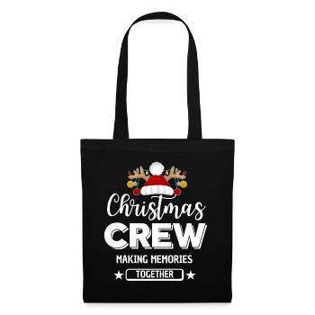 Weihnachtscrew, Weihnachten heiraten - Stoffbeutel - Schwarz - Vorne