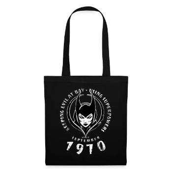 55. Geburtstag Keepin evil at bay since 09/1970 - Tote Bag - black - Front