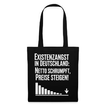 Existential fear in Germany - Tote Bag - black - Front