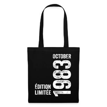 Legends October 1983 Vintage October 1983 Retro - Tote Bag - black - Front
