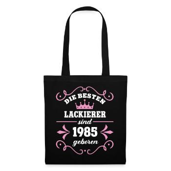 Painter Birthday 1985 Vintage Painter Born - Tote Bag - black - Front