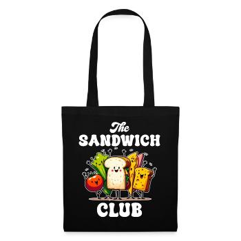 Le Club Sandwich Cartoon - Sac en tissu - noir - Devant