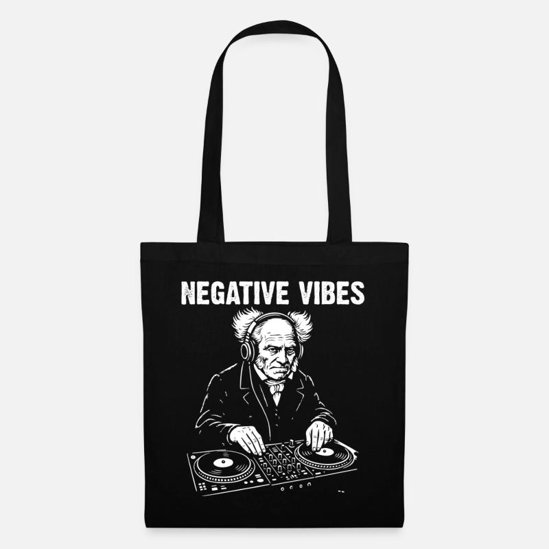 Negative Vibes par DJ Schopenhauer - Sac en tissu - noir