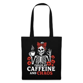 Mother Caffeine Mom Skeleton Coffee - Tote Bag - black - Front