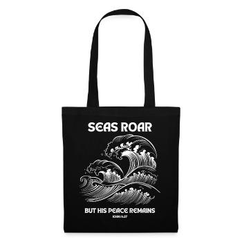Seas Roar - Johannes 14:27 Design - Stoffbeutel - Schwarz - Vorne