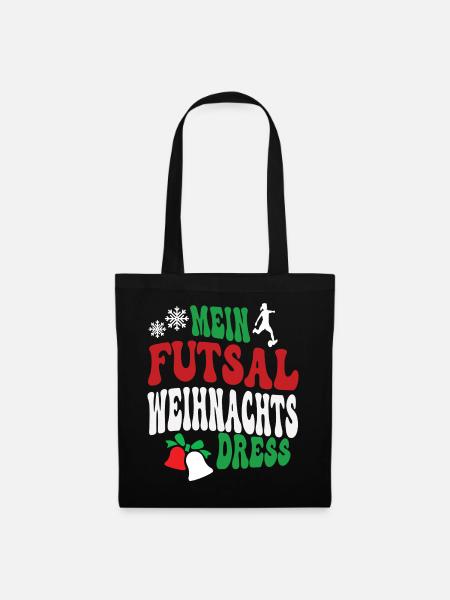 Weihnachten Futsal Spielerin Futsalspielerin - Stoffbeutel - Schwarz
