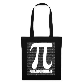 Motif de symboles Pi Nerd - Sac en tissu - noir - Devant