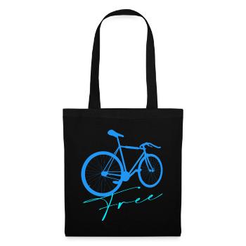 Fahrrad - Stoffbeutel - Schwarz - Vorne