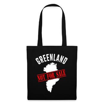 Greenland Not for Sale - Stoffbeutel - Schwarz - Vorne
