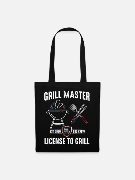 Grill Master Lizenz zum Grill - Stoffbeutel - Schwarz