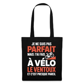 j ai fais le ventoux à vélo cadeau velo cycliste - Sac en tissu - noir - Devant