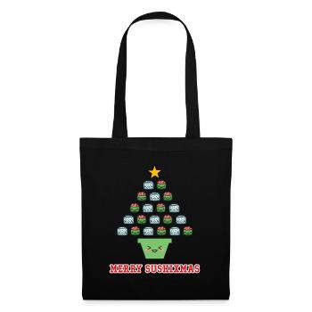Cute Sushi Love Xmas Kawaii Merry Sushixmas - Tote Bag - black - Front