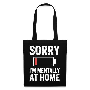 Low social battery of introverted lives - Tote Bag - black - Front